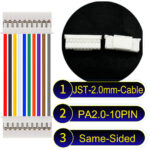 JST PA2.0 10Pin Same-Side-Head Cable