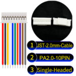 JST PA2.0 10Pin Single-Headed Cable