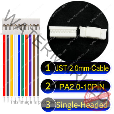 JST PA2.0 10Pin Single-Headed Cable