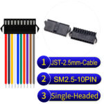 JST 2.5mm SM2.54 10Pin Single-Headed Cable