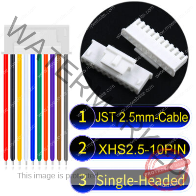 JST XHS2.5 with Belt Lock 10Pin Single-Headed Cable