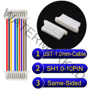 JST SH1.0 10Pin Same-Side-Head Cable