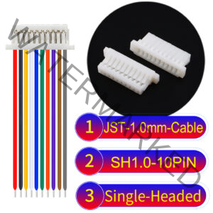 JST SH1.0 10Pin Single-Headed Cable