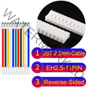 JST EH2.5 11-Pin Reverse-Side-Head 2.5mm PVC Cable