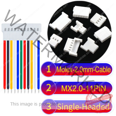 Molex MX2.0mm 11-Pin Male Single-Headed Cable