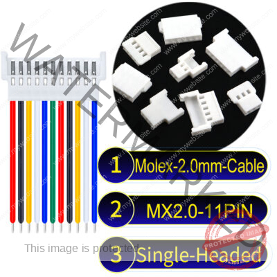 Molex MX2.0mm 11-Pin Female Single-Headed Cable