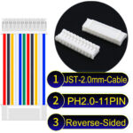 JST 2.0mm PH2.0 11Pin Reverse-Side-Head Cable