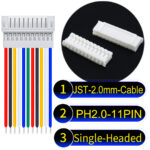 JST PH2.0 11Pin Female Single-Headed Cable