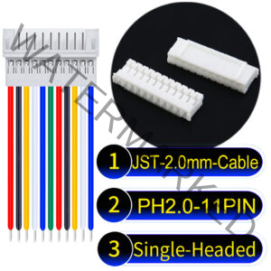 JST PH2.0 11Pin Female Single-Headed Cable