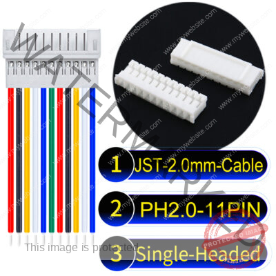 JST PH2.0 11Pin Female Single-Headed Cable