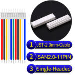 JST 2.0mm SAN2.0 11Pin Same-Side-Head Cable