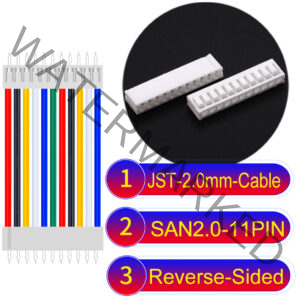 JST 2.0mm SAN2.0 11Pin Reverse-Side-Head Cable