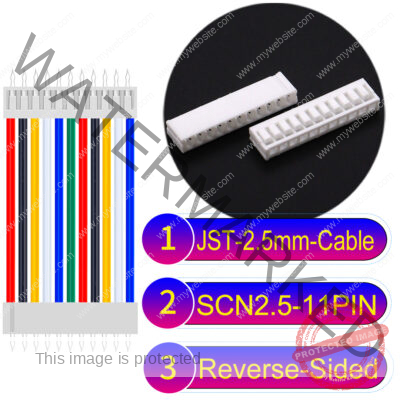 JST 2.5mm SCN2.5 11Pin Reverse-Side-Head Cable