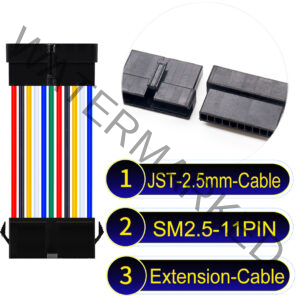 JST 2.5mm SM2.54 11Pin Male Female Extension Cable