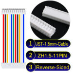 JST ZH1.5 11Pin Reverse-Side-Head Cable