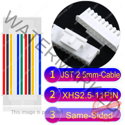 JST XHS2.5 with Belt Lock 10Pin Same-Side-Head Cable