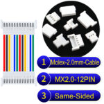 Molex MX2.0mm 12-Pin Female Same-Side-Head Cable