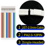 JST PA2.0 12Pin Single-Headed Cable