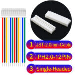 JST PH2.0 12Pin Single-Headed Cable