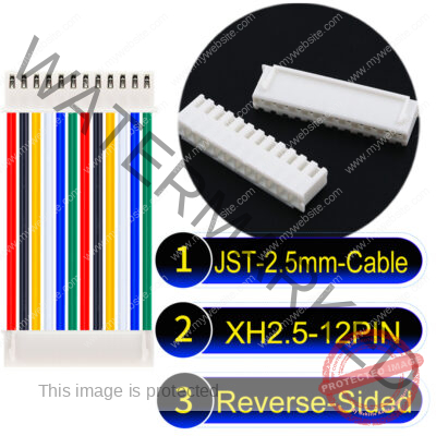 JST XH 12Pin Reverse-Side-Head Cable