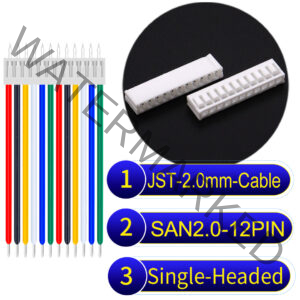 JST 2.0mm SAN2.0 12Pin Same-Side-Head Cable