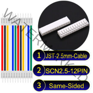 JST 2.5mm SCN2.5 12Pin Same-Side-Head Cable