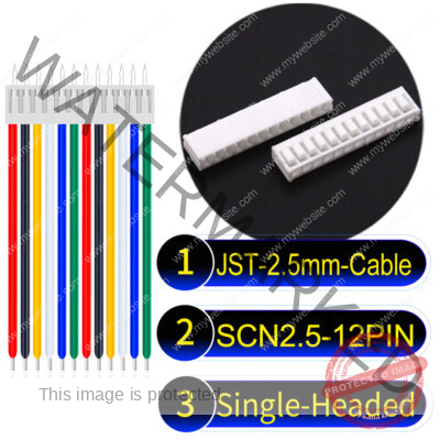 JST 2.5mm SCN2.5 12Pin Single-Headed Cable