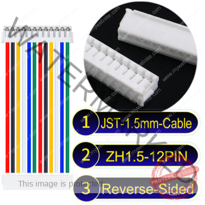 JST ZH1.5 12Pin Reverse-Side-Head Cable