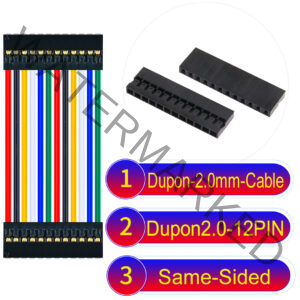 Dupont 2.0mm 12Pin Same-Side-Head Cable