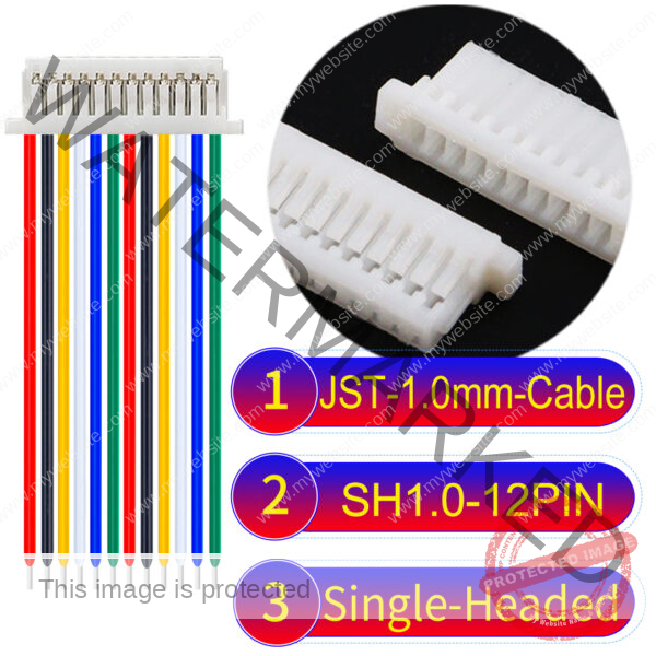 JST SH1.0 12Pin Single-Headed Cable