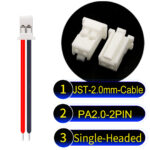 JST PA2.0 2Pin Single-Headed Cable