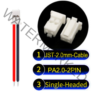 JST PA2.0 2Pin Single-Headed Cable