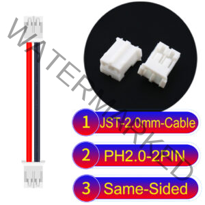 JST 2.0mm PH2.0 2Pin Same-Side-Head Cable