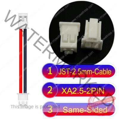 JST 2.5mm XA 2Pin Same-Side-Head Cable