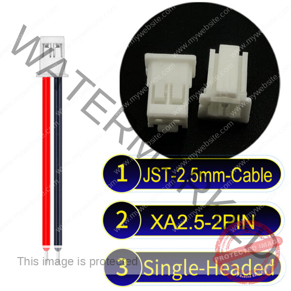 JST 2.5mm XA 2Pin Single-Headed Cable