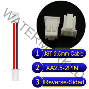 JST 2.5mm XA 2Pin Reverse-Side-Head Cable