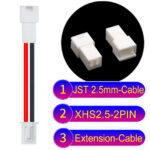 JST XHS2.5 with Belt Lock 2Pin Male Female Extension Cable