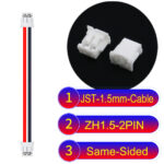 JST ZH1.5 2Pin Same-Side-Head Cable