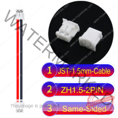 JST ZH1.5 2Pin Same-Side-Head Cable