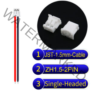 JST ZH1.5 2Pin Single-Headed Cable