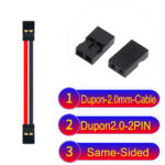 Dupont 2.0mm 2Pin Same-Side-Head Cable