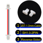 JST SH1.0 2Pin Reverse-Side-Head Cable