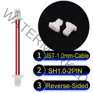 JST SH1.0 2Pin Reverse-Side-Head Cable