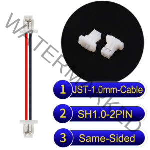 JST SH1.0 2Pin Same-Side-Head Cable