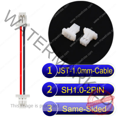 JST SH1.0 2Pin Same-Side-Head Cable