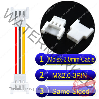 Molex MX2.0mm 3-Pin Female Same-Side-Head Cable