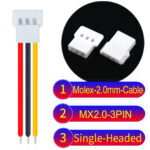 Molex MX2.0mm 3-Pin Male Single-Headed Cable