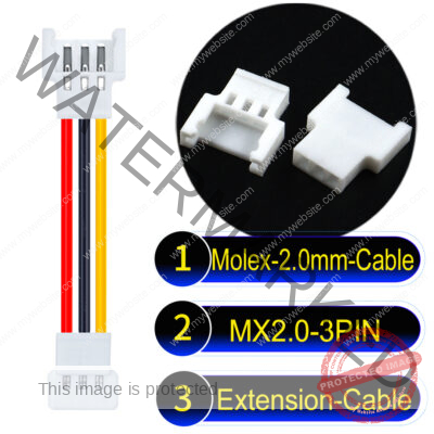 Molex MX2.0mm 3-Pin Male Female Extension Cable