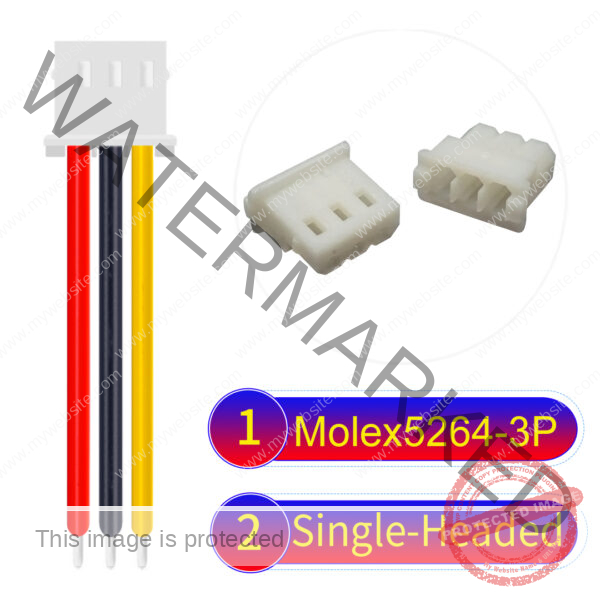 Molex KK 2.54mm MX5264 3Pin Single-Headed Cable