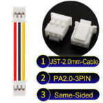 JST PA2.0 3Pin Same-Side-Head Cable